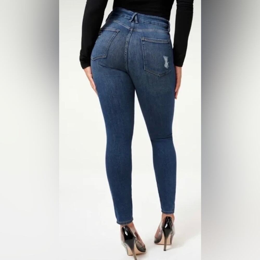 Good American Good Legs Blue 265 High-Rise Skinny Jeans Size 28